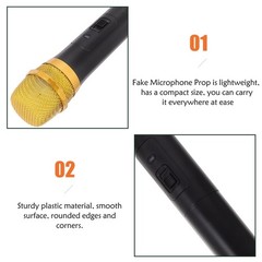 Microphone Prop Simulated Microphone Pretend Microphone Toy Role Play