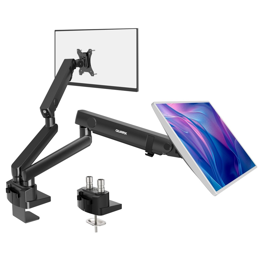 Dual Monitor Mount for Desk, Heavy Duty Dual Monitor Stand for 17 to 35 inch …