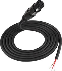 MEIRIYFA XLR Cable Microphone Cable 3pin XLR Pigtail Bare Wire Open End Gold Pla