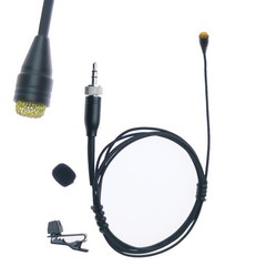Hidden Lavalier Microphone For Sennheiser ew100 300 500 G2 G3 G4 Gold Head D6060