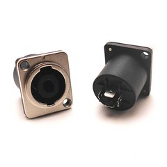 4pcs AFT Speakon Chassis Panel Mount Connector w/ Metal for Neutrik NL4MP 4 Pole