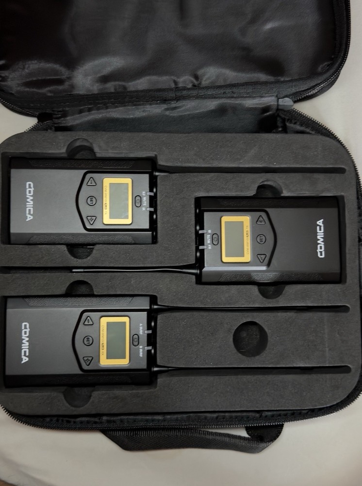 Comica CVM-WM100PLUS Wireless Microphone Receiver Kit, Wireless , LCD Display