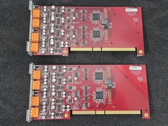 Lot Of Two Biamp Tesira Server IO SEC-4 4-Channel Analog Input Card 380-0650-90D