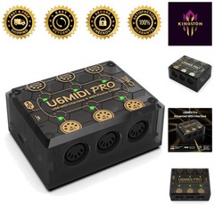 Professional USB-C MIDI Interface with 3-in-3-out Capability – Compact Design
