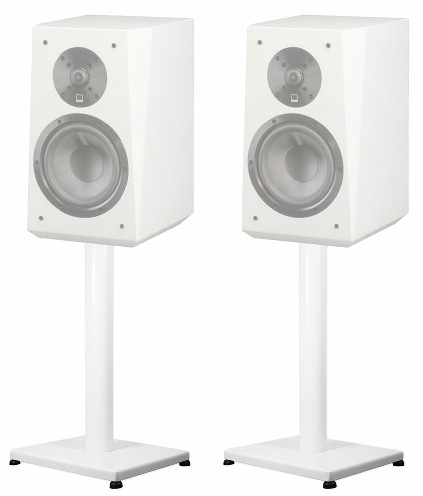 Pair 29” Steel White Speaker Stands For SVS Ultra Bookshelf Speakers