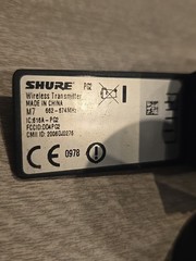 Shure PG2 Wireless Transmitter Microphone M7 662-674 MHz PG58 Head / VGC