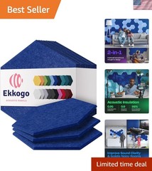 High Density Eco-Friendly 12-Pack Acoustic Panels – Superior Sound Dampening