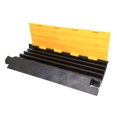 ProX 4-Ch Outdoor Rubber Cable Protector Speed Bump Cover Supports up to 60 Tons