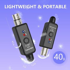 A11 Wireless Microphone System, 2.4GHz XLR Transmitter and Receiver for Dynam…