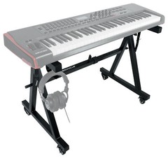 Rockville Z40W Z-Style Keyboard Stand+Wheels+Bag Fits Yamaha CP300