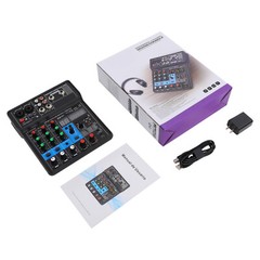 4-Channel Professional Audio Mixer W/ Bluetooth, USB & DSP Effects 24-bit/48KHz