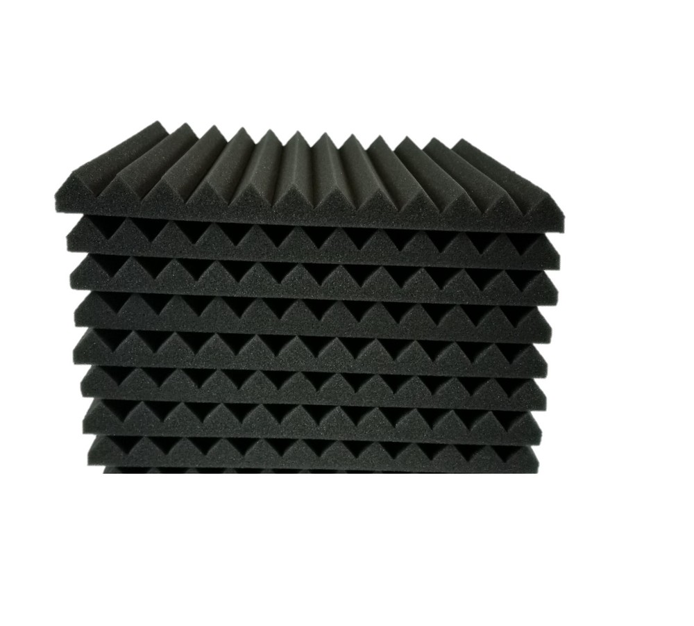 8 pcs 12″x12″x1″ Black Acoustic Foam Panel Tiles Wall Record Studio Sound Proof