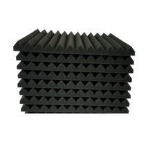 8 pcs 12″x12″x1″ Black Acoustic Foam Panel Tiles Wall Record Studio Sound Proof