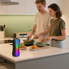 16OZ Coffee Cup w/ RGB LED BT Portable Wireless Bluetooth Speaker FM/USB/TF Card