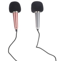 2Pcs Durable Mini Mic for Phone Live Broadcast Singing Assorted Colors