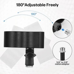 Large Microphone Clip, Adjustable Holder for 1.26-2.3 Diameter Microphones