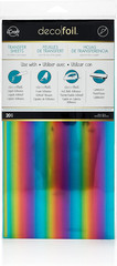 Deco Foil Toner Transfer Sheets 20 pk RAINBOW (6 in x 12 in sheets) use with las