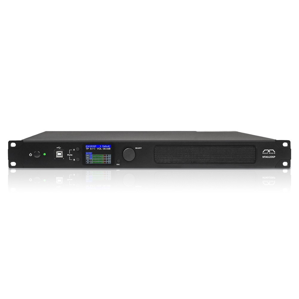 MODE Audio Network 2-Channel PA/DJ Amplifier 2x450W w/ DSP FIR Dante (NTA3.2DSP)