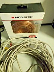 Lot AUDIO HIGH POWER SPEAKER CABLE WIRE, Monster 100 ft, Max ANT/CATV