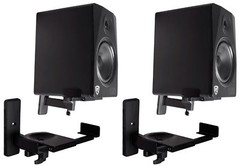 2) Rockville Wall Mount Swivel Brackets For KRK RP5G3W Studio Monitor Speakers