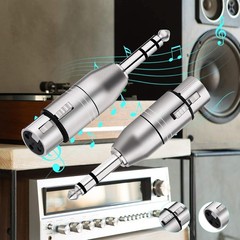 High-Quality XLR Female to 1/4″ TRS Audio Adapter – Noise-Free Performance