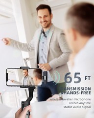 Rillpac Wireless Lavalier Microphones for iphone & Android Recording – 2 mics