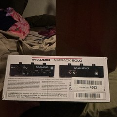 M-Audio M-Track Solo USB Audio Interface Desktop, Software Included (Box Only)