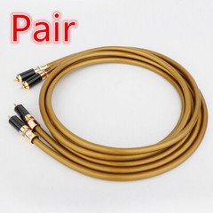 Pair 7N OCC Copper HiFi RCA Cable Hi-end Audio Signal Wires Interconnect Cord
