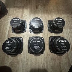 PRV Audio 4MR60-4 Lot of 6 4in Mid-Range Speaker Drivers 4 Ohm 30W RMS