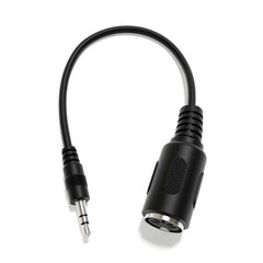 – Female DIN MIDI Adapter Breakout Conversion Cable – Mini/Micro Jack Straigh…