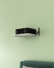 AREAJD Black White Small Mini Projector 11.7 x 7.87 inches, Black,