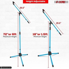 5Core Tripod Mic Stand Adjustable Holder Floor Microphone Boom Arm