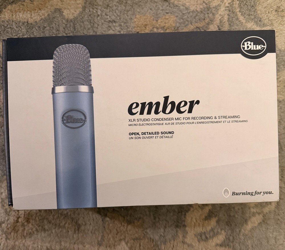 Blue Ember XLR Studio Condenser Microphone for Streaming and Recording