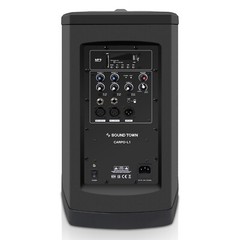 Sound Town 2 Powered Subs, 2 Column Speakers, 3 Handheld Mics (CARPO-L1MKT3)