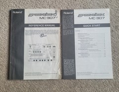 Roland MC 307 Groovebox Mannual & Quick Start OEM 242pg 808 909 Drum Machine