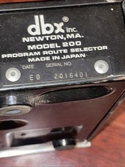 DBX 200 Vintage Route Selector Pro Audio Equipment Made in Japan