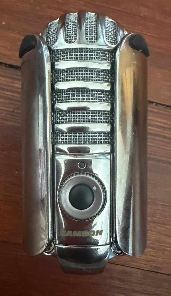Samson Chrome Meteor Condenser Wired USB Microphone Works
