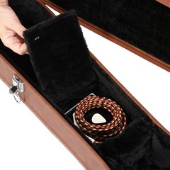 Hard-Shell Electric Guitar Case for GLP Style Electric Guitar Brown, in stock