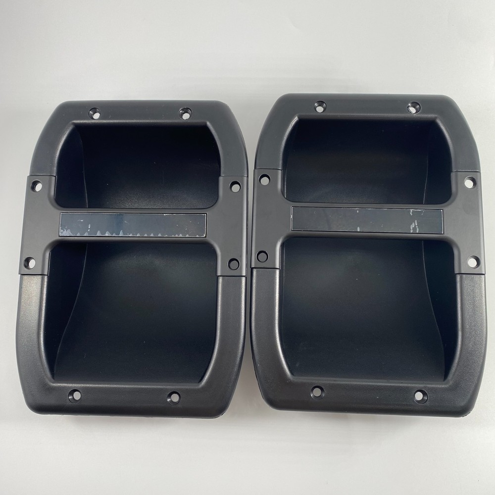 2-Plastic Recessed Speaker Handles W/ Metal Bar For Speaker Cabinet 9.5″ x 7″