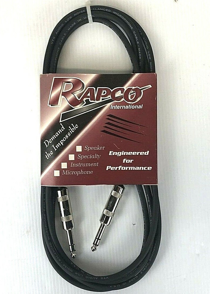 Rapco Horizon BP-10/SS.K 10ft Low Noise Microphone Cable Lot Of 2!