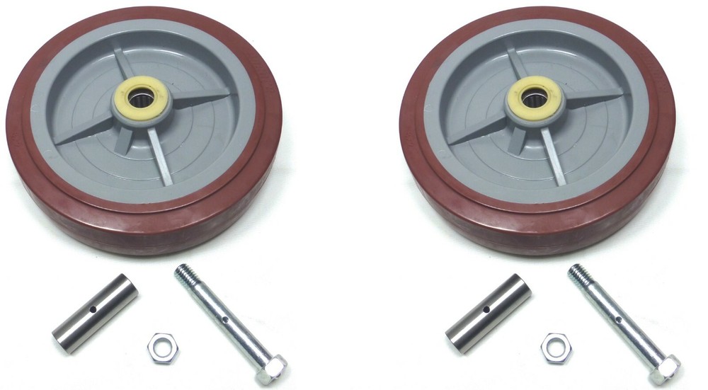 Two (2) 8″ x 2″ Thermoplastic Caster Wheels 600 lbs Cap.