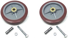 Two (2) 8″ x 2″ Thermoplastic Caster Wheels 600 lbs Cap.