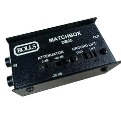 Rolls Matchbox DB25 Direct Box Music Audio Live DI Recording Streaming 52526