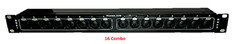 Mamba 16 Combo Split of Mic DB25 (2) and Line DB25 (2) 1RU Patch Panel