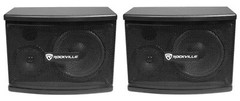 Pair Rockville KPS65 6.5″ 400w Speakers w/Wall Brackets For Restaurant/Bar/Cafe