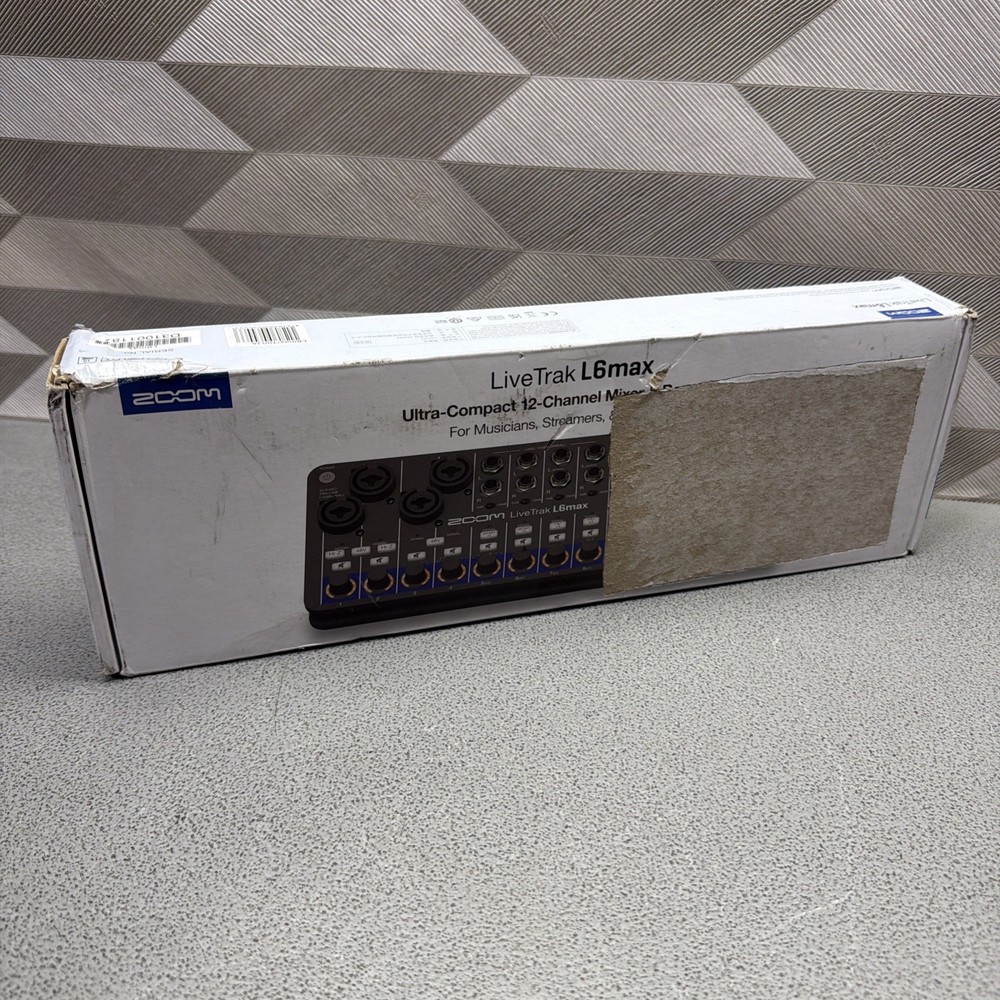 Zoom LiveTrak L6max Portable 12-Channel Mixer and Recorder ( NEW OTHER )