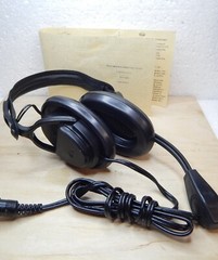 Vintage Telephone and microphone headset TMG-8A (ТМГ-8А) USSR Headphones Aktava
