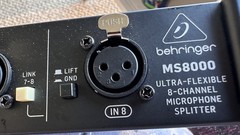 Behringer MS8000 8 CH XLR Mic Line Splitter IEM Snake Rack Live Sound Box DI LOT