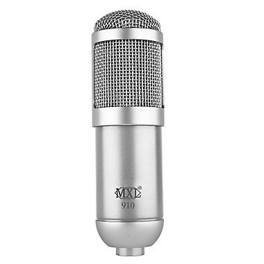 MXL 910 Voice/Instrument 47mm x 168mm/1.85in. x 6.60 in., Metallic Silver