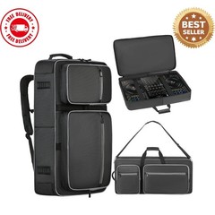 DJ Controller Case Backpack Padded Gig Bag Fits DDJ FLX4 400 REV1 Mixtrack FX